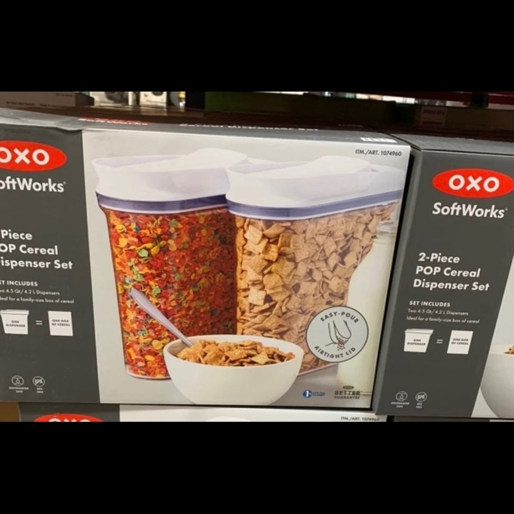 OXO cereal dispenser set